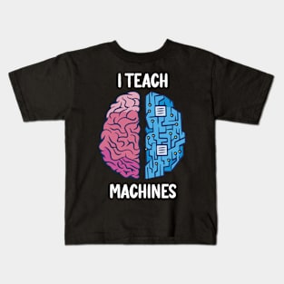 Machine Learning Teacher Big Data Science Analyst Kids T-Shirt